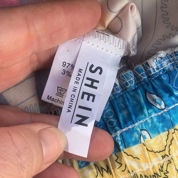 SHEIN patchwork shorts M - Picture 4 of 5